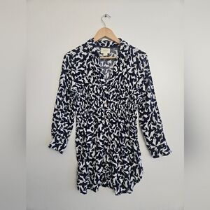 Black and White Patterned Dress